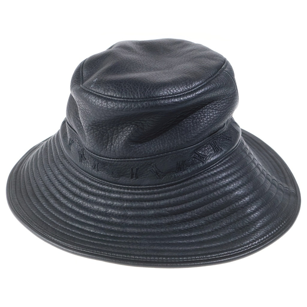 HERMES(エルメス) エルメス バケットハット ブラック レザー 58