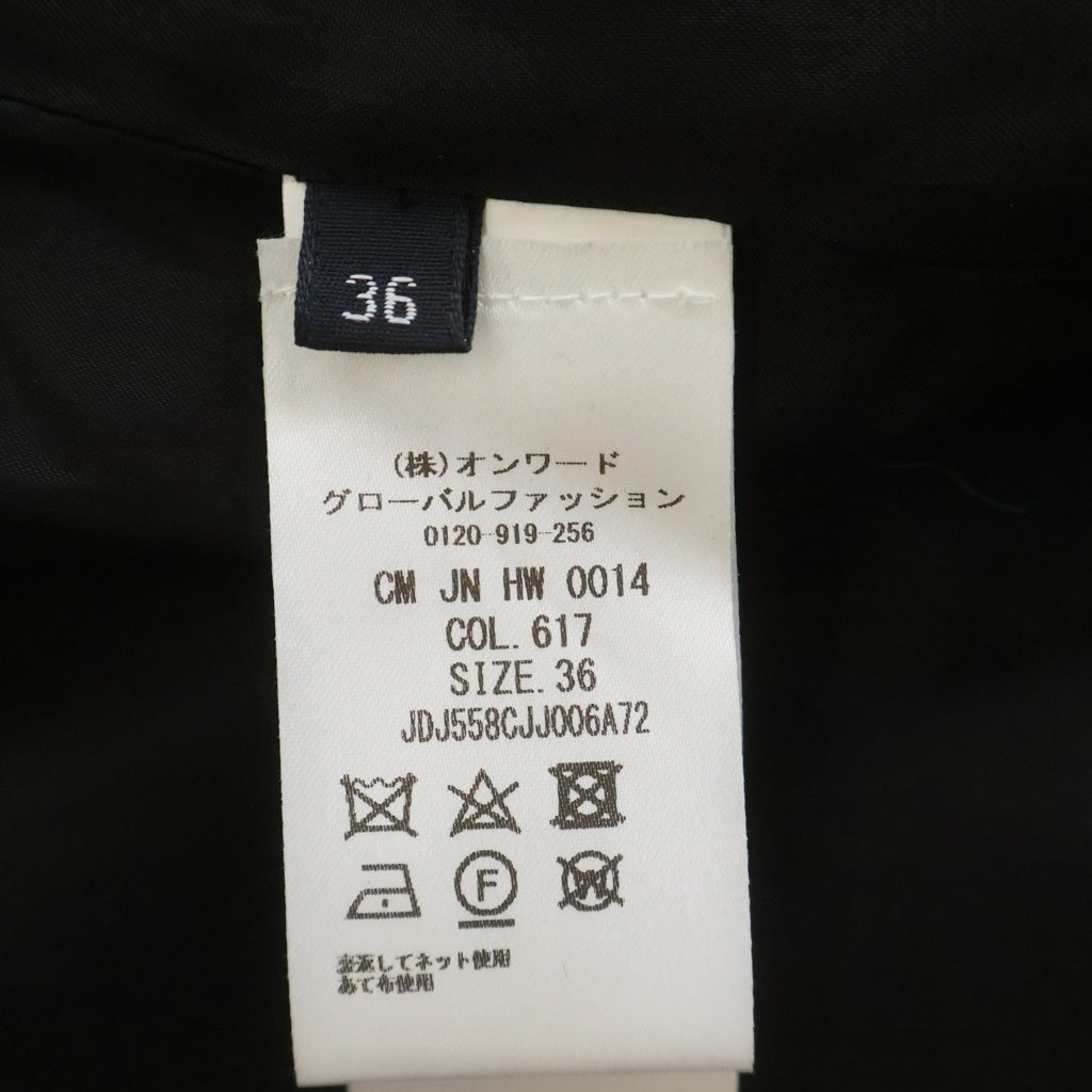 JIL SANDER NAVY(ジルサンダーネイビー) ジルサンダーネイビー ダブルブレストジャケット 36 ブラウン JDJ558CJJ006A72 レディース