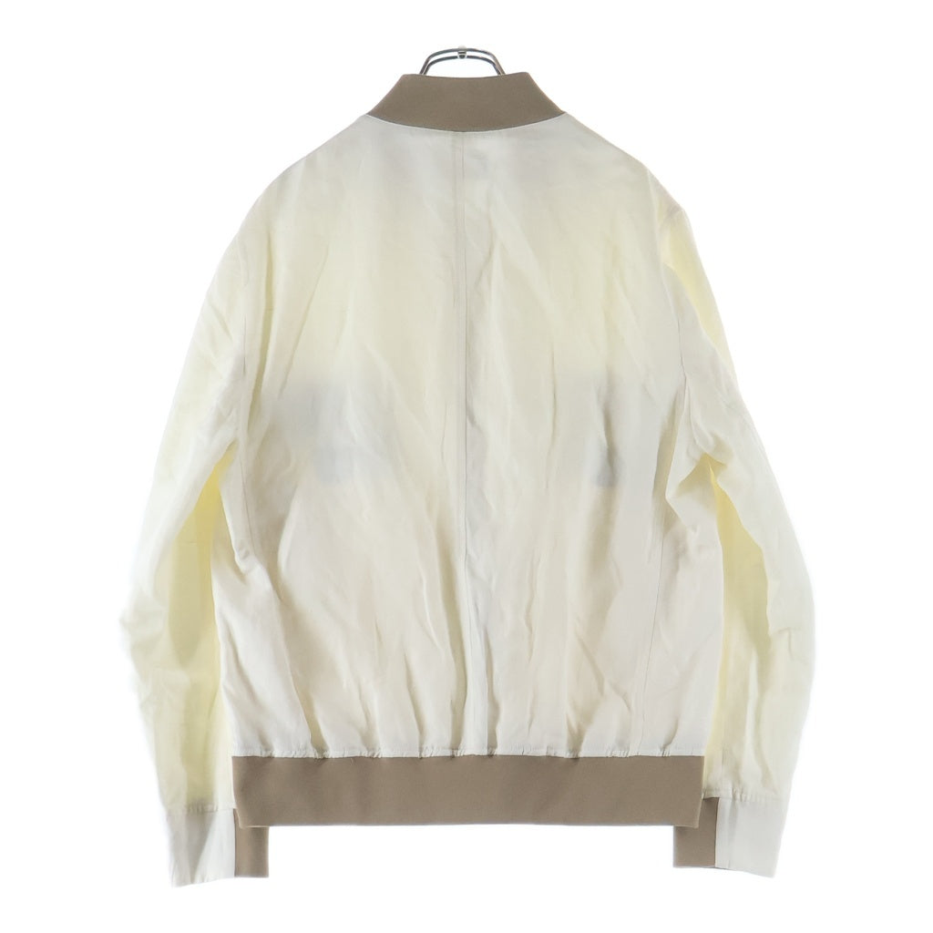 BRUNELLO CUCINELLI(ブルネロクチネリ) ブルネロクチネリ ジップアップブルゾン アイボリー 48 MD4806298JAP