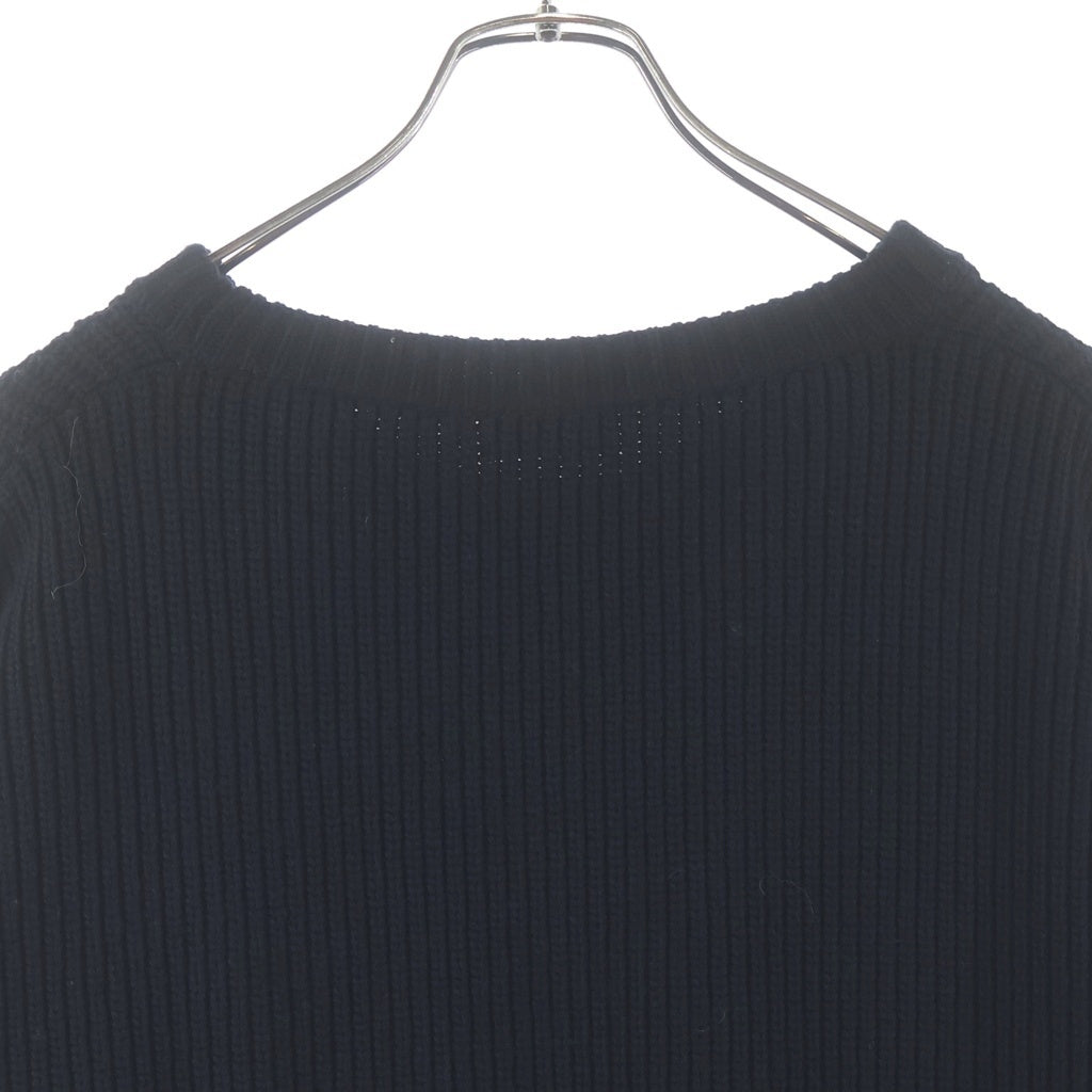 CELINE(セリーヌ) 21AW Embroidery Over Size Sweater ロゴエンブロイダリー オーバーサイズニットセーター ブラック 2A19R423P レディース