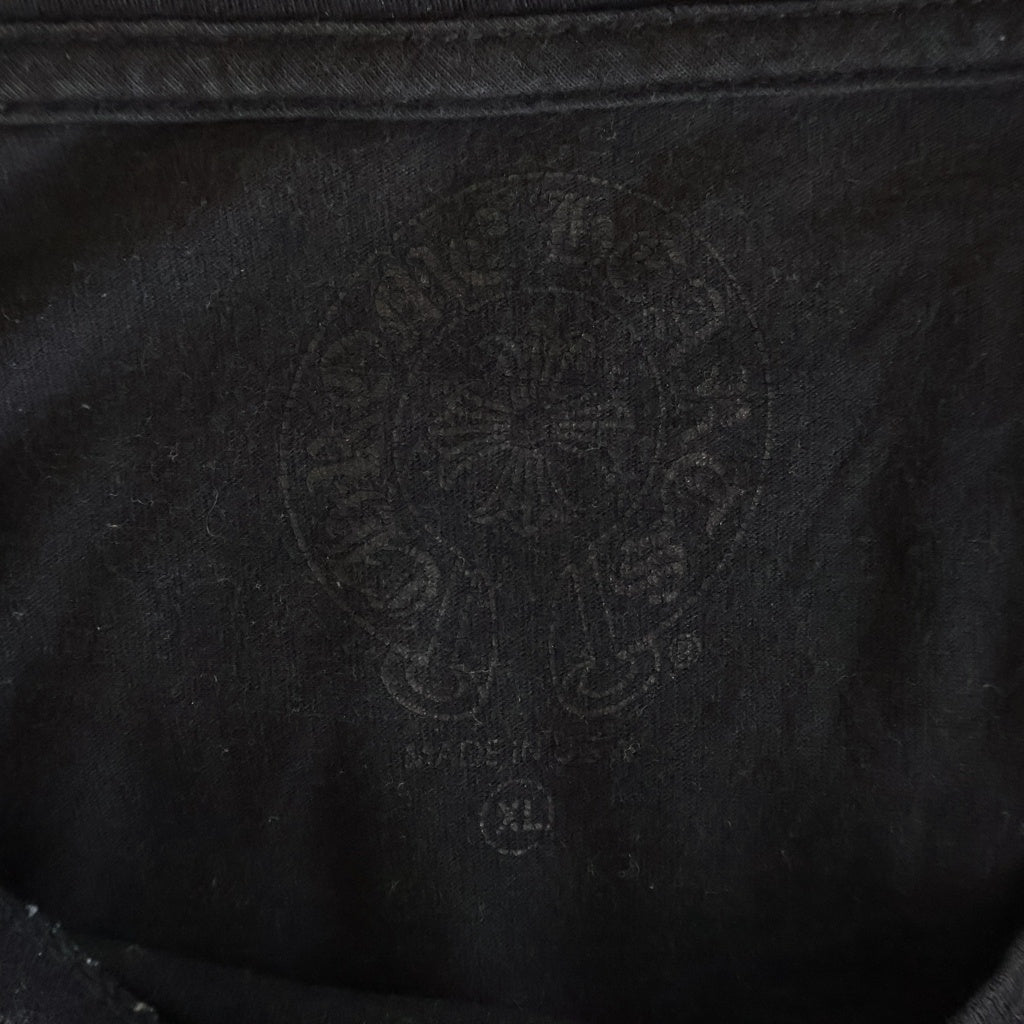 CHROME HEARTS(クロムハーツ) Los Angeles Limited Horseshoe Tee ロサンゼルス限定 ホースシュープリント クルーネック半袖Tシャツ ブラック