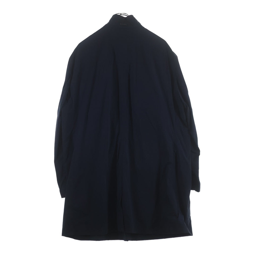 HUGO BOSS(ヒューゴボス) スタンドカラー ジップアップ ナイロン コート ネイビー