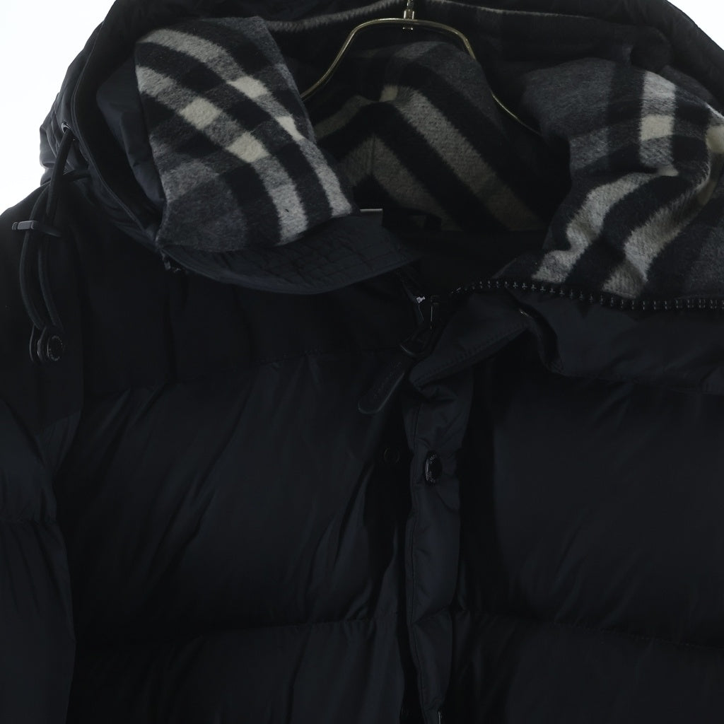 BURBERRY(バーバリー) LOCKWELL ロックウェル チェック柄切り替え 2WAY ダウンジャケット ベスト ブラック 8018731