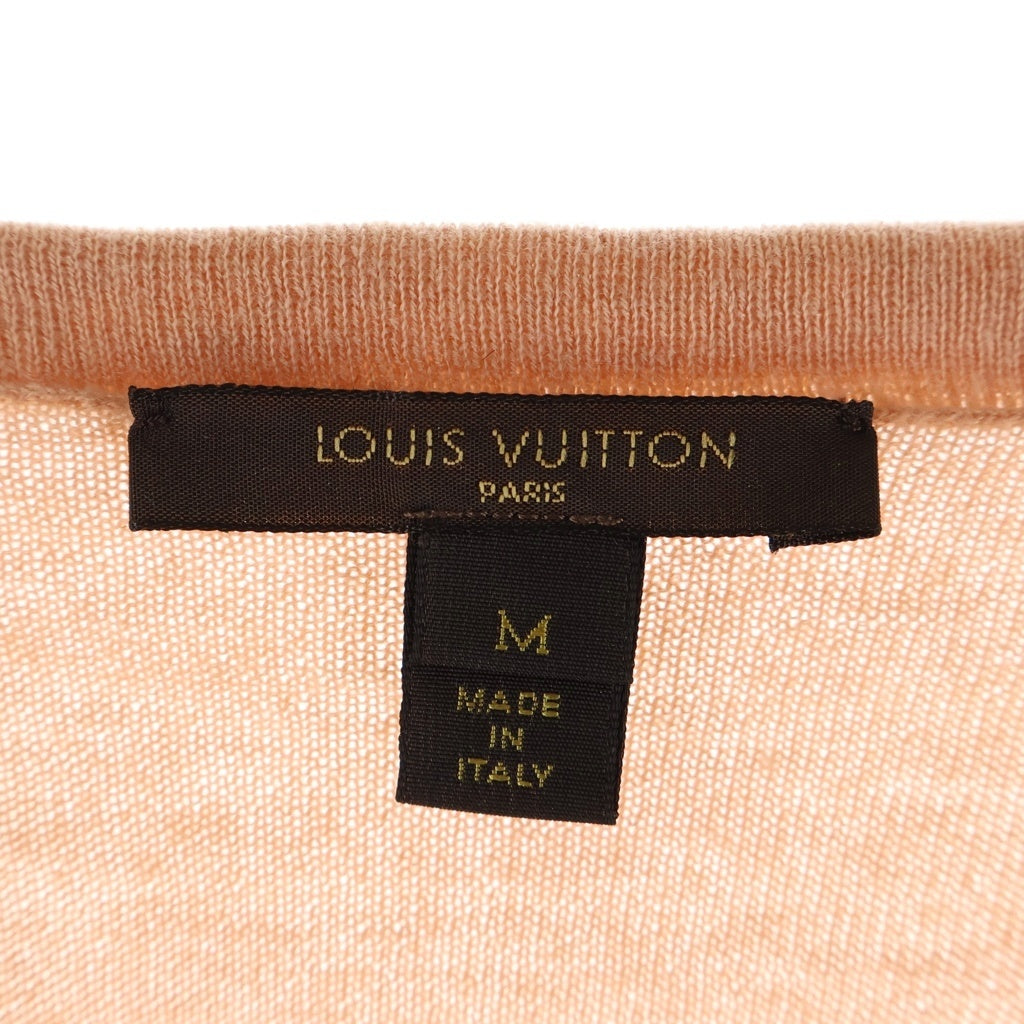 LOUIS VUITTON(ルイヴィトン) 06SS Vネック カシミヤニット セーター ピンクベージュ レディース RW061A WIKL07MIZ