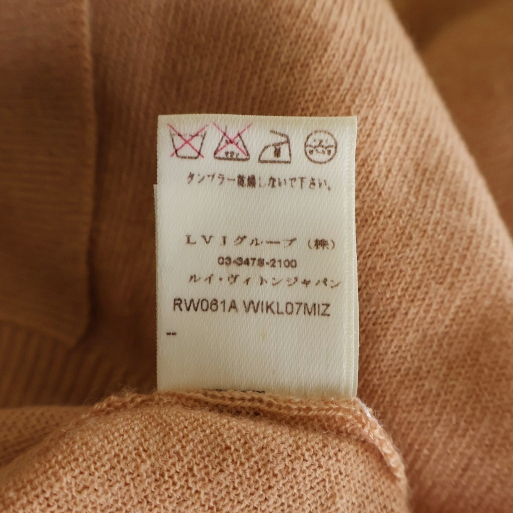LOUIS VUITTON(ルイヴィトン) 06SS Vネック カシミヤニット セーター ピンクベージュ レディース RW061A WIKL07MIZ