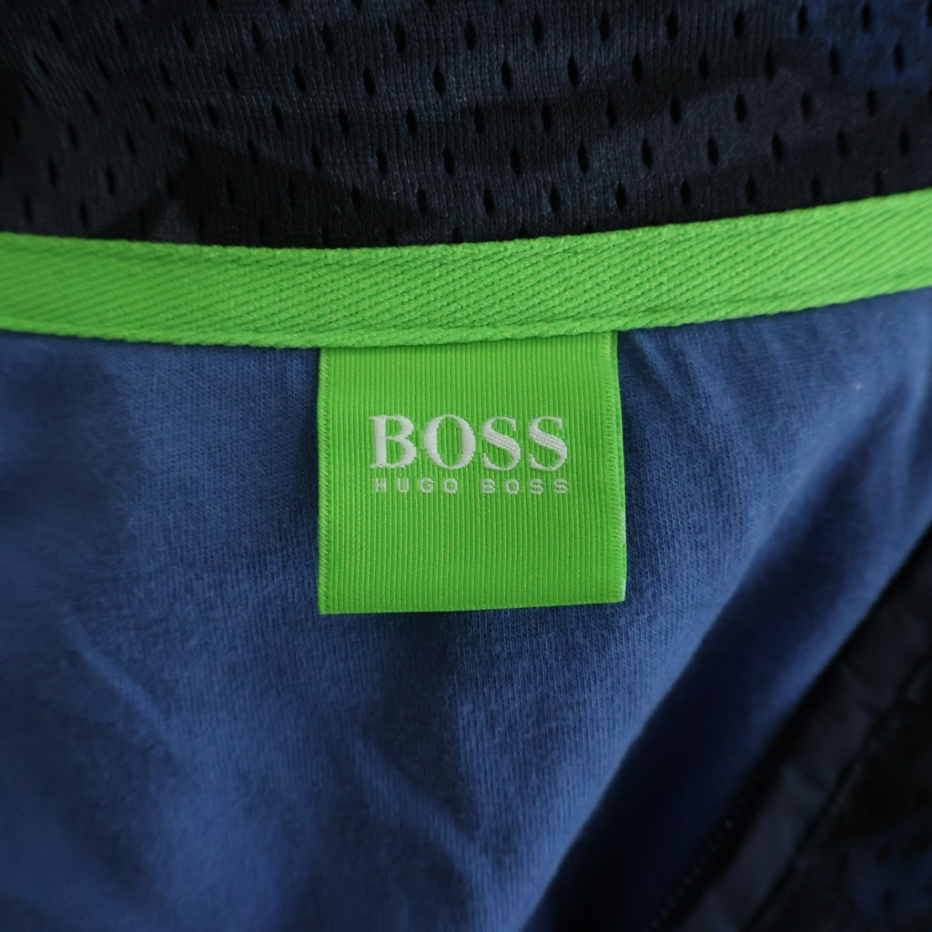 HUGO BOSS(ヒューゴボス) メッシュ切り替え ジップアップ ナイロン ジャケット ネイビー 10180779