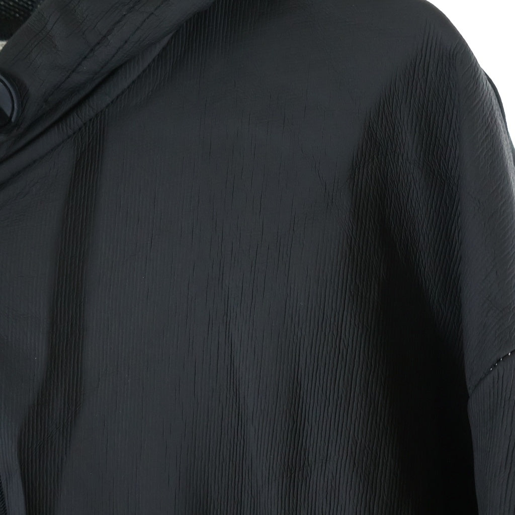 DIESEL(ディーゼル) コーティングコットン フーデッド ジップアップ ジャケット ブラック 00E8F200