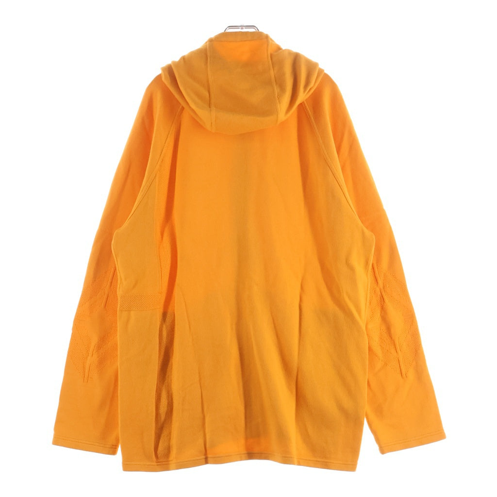 HERMES(エルメス) カシミヤ混 コットンニット ジップアップ パーカー オレンジ