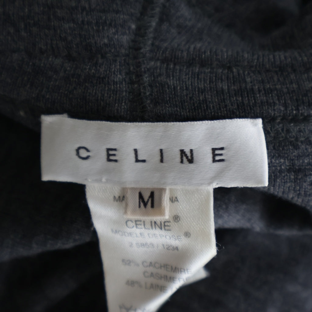 CELINE(セリーヌ) セットアップ カシミヤニット ジップアップパーカー フーディー イージーパンツ グレー 2 5853/1234 2 1801/1270