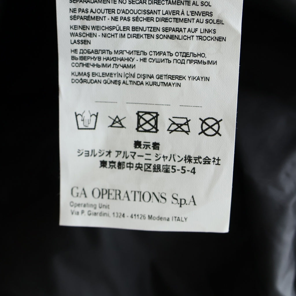 EMPORIO ARMANI(エンポリオアルマーニ) フェイクレザーブルゾン ジャケット ブラック #3XL 6YPB30 PNC0Z