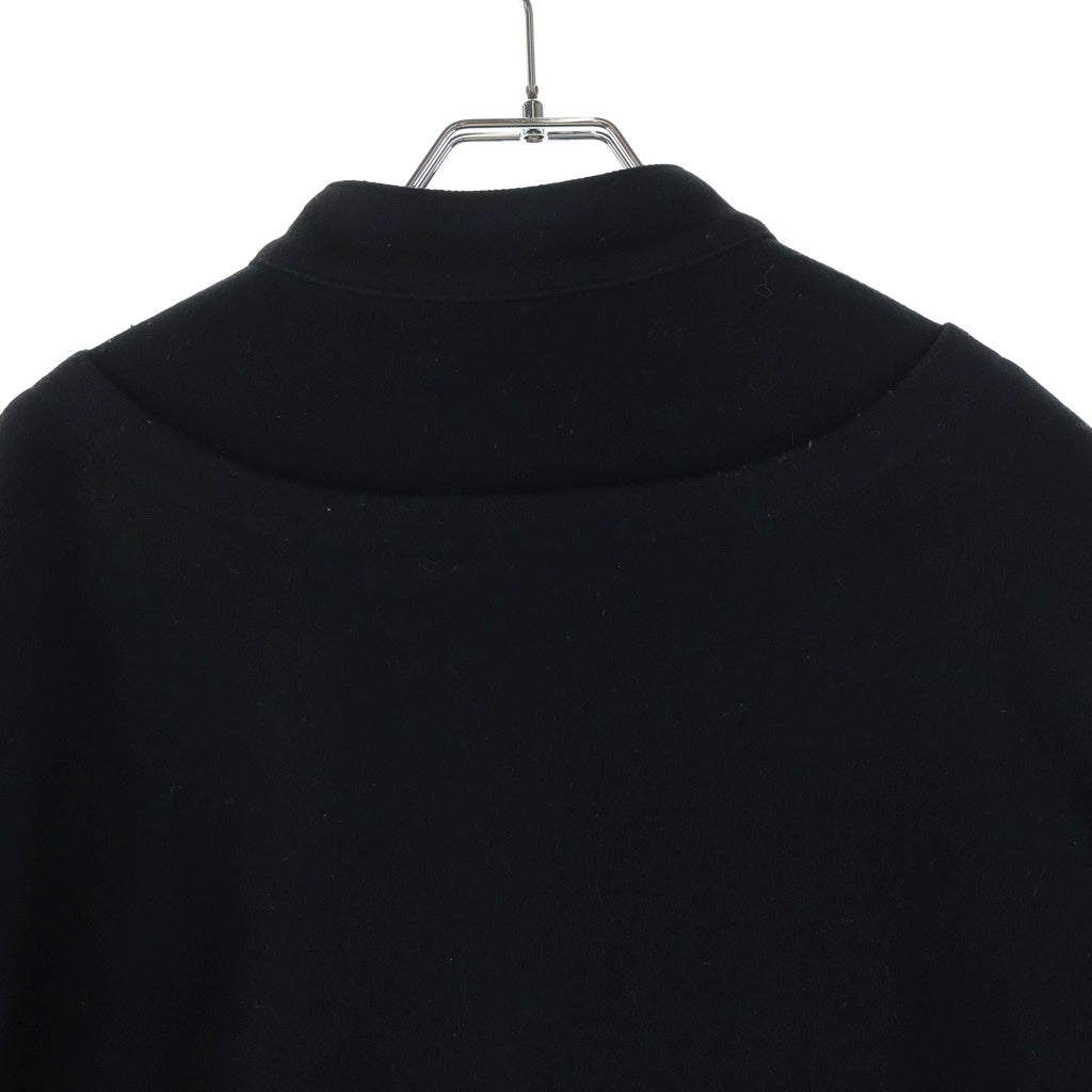 EMPORIO ARMANI(エンポリオアルマーニ) EAロゴピンズ付き ウール ジップアップ ジャケット ブルゾン ブラック EJPN20627399