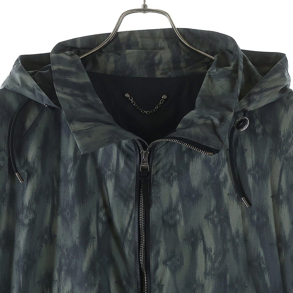 LOUIS VUITTON(ルイヴィトン) 11AW モノグラム総柄プリント ナイロン ジップアップ フーデッド ジャケット カーキ RM112M MTPK42P1L