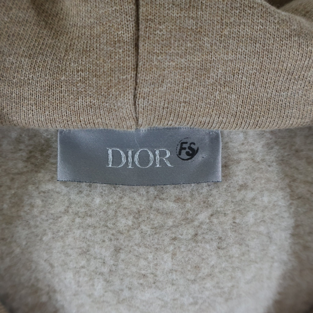Christian Dior(クリスチャンディオール) プルオーバーパーカー フーディー ロゴ ブラウン コットン 213J640A0796
