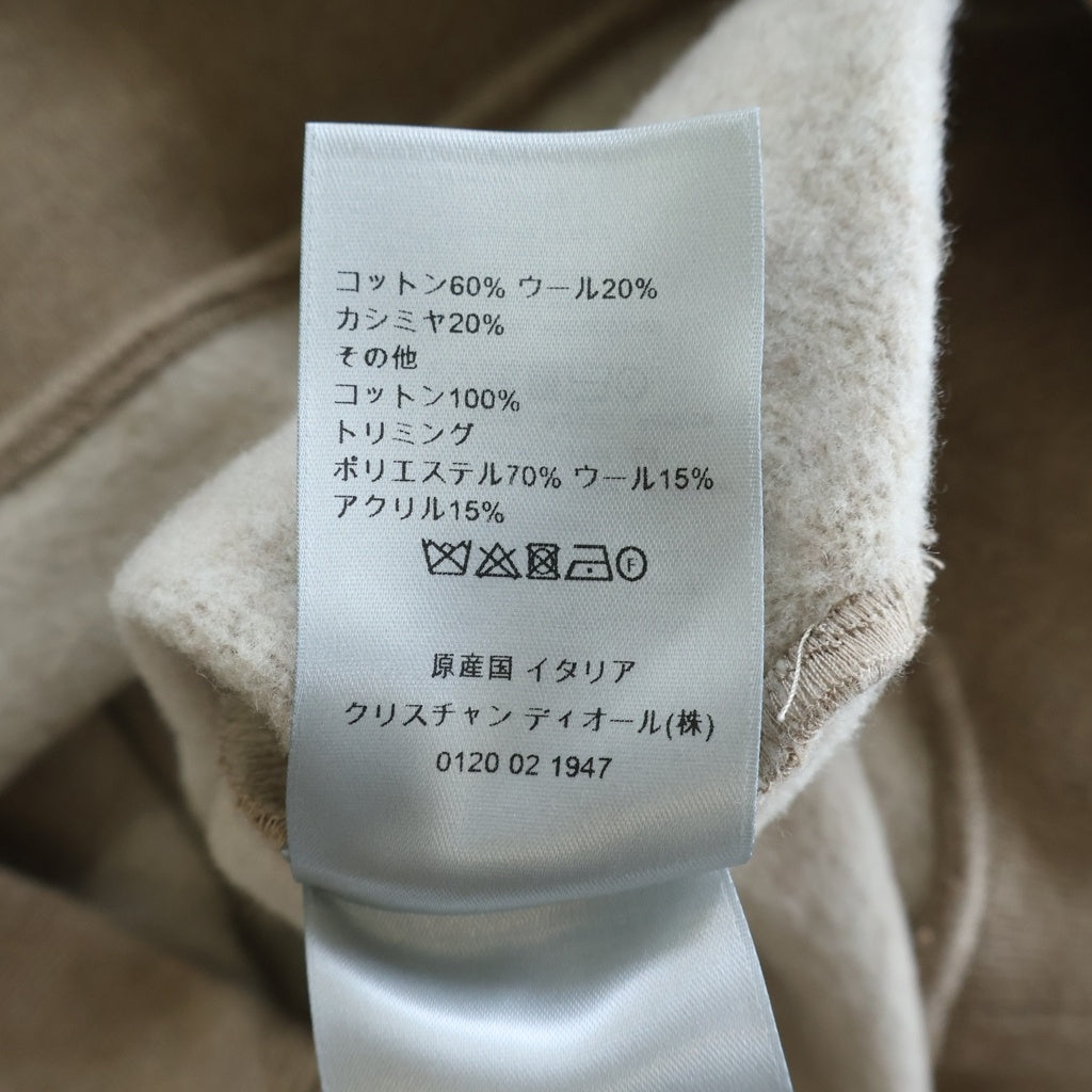 Christian Dior(クリスチャンディオール) プルオーバーパーカー フーディー ロゴ ブラウン コットン 213J640A0796