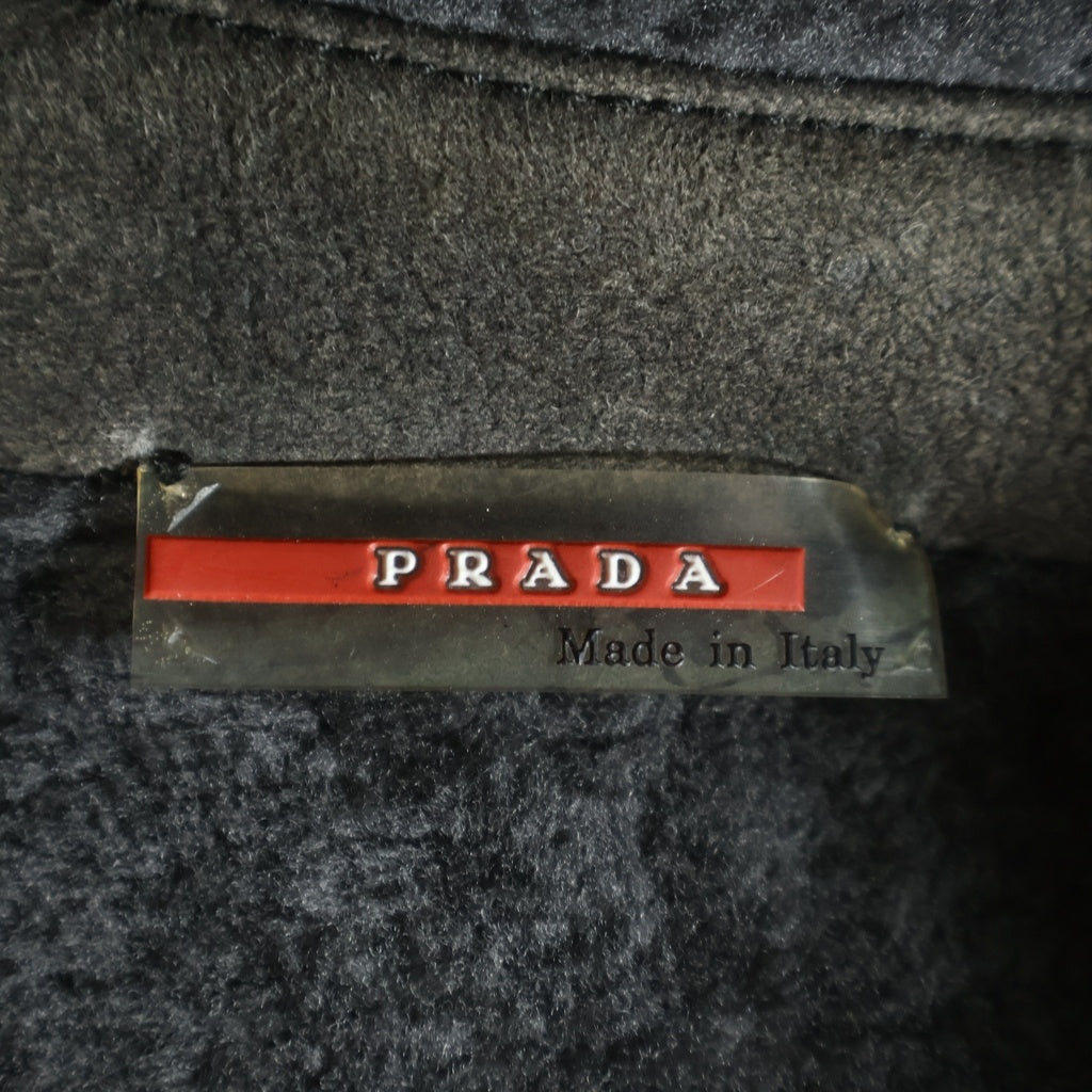 PRADA(プラダ) ■ムートンコート ダークブラウン シープファー SYS018
