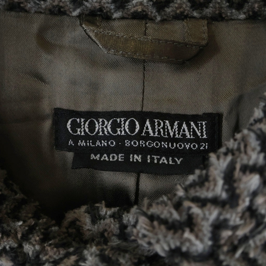 GIORGIO ARMANI(ジョルジオアルマーニ) ■ロングコート グレー コットン×ポリエステル