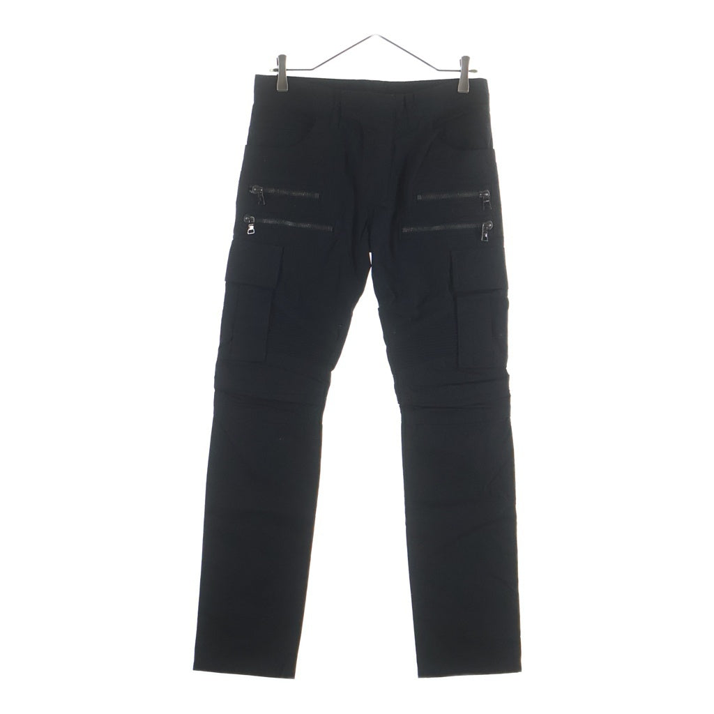 BALMAIN(バルマン) バイカー テーパード カーゴ パンツ ブラック