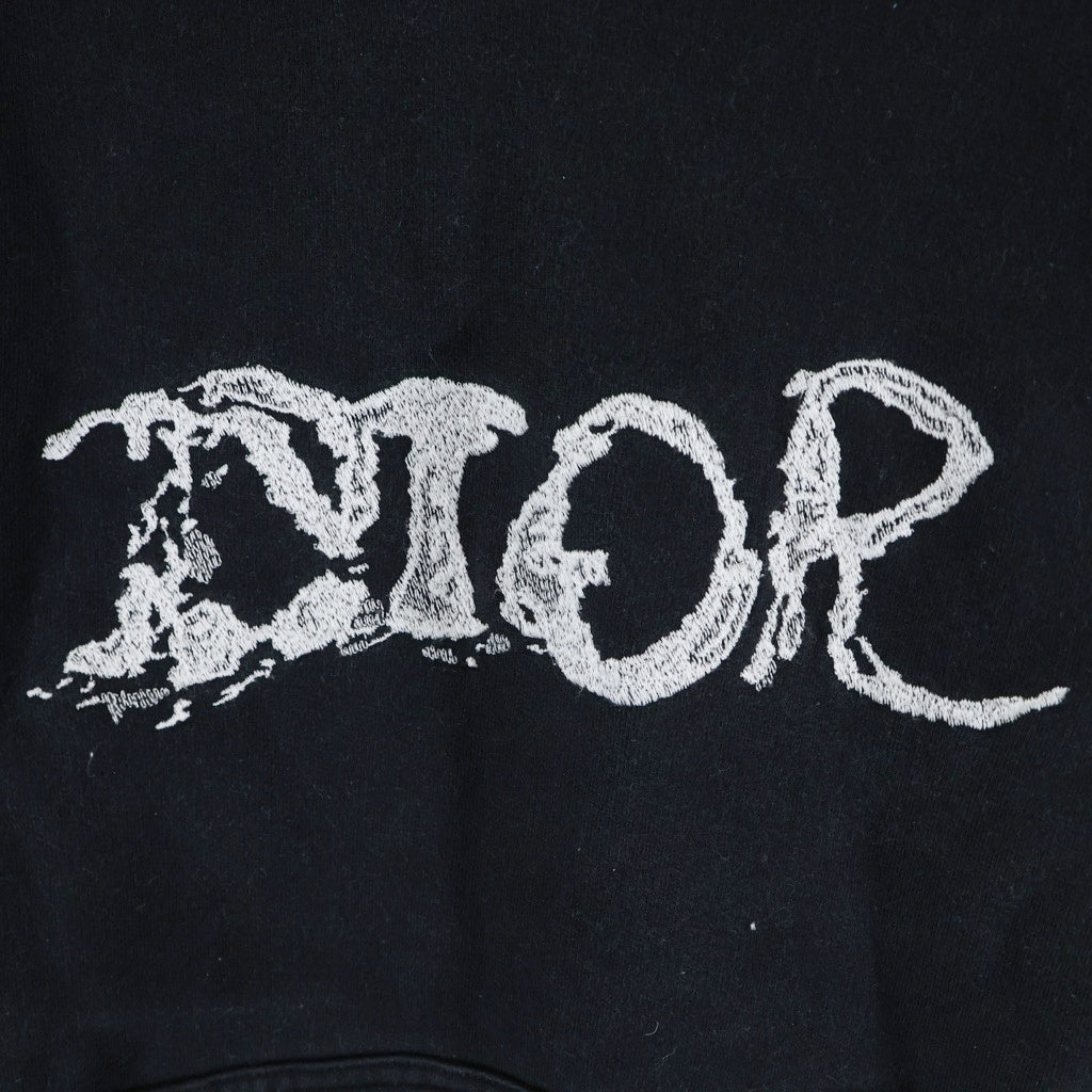 DIOR(ディオール) PETER DOIG ピーター・ドイグ ロゴ フーディー ブラック コットン 143J683B0531