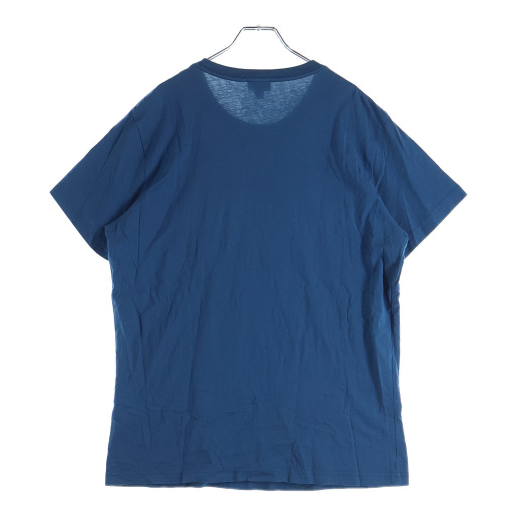 DIESEL(ディーゼル) ロゴ刺繍 クルーネック 半袖Tシャツ カットソー ブルー