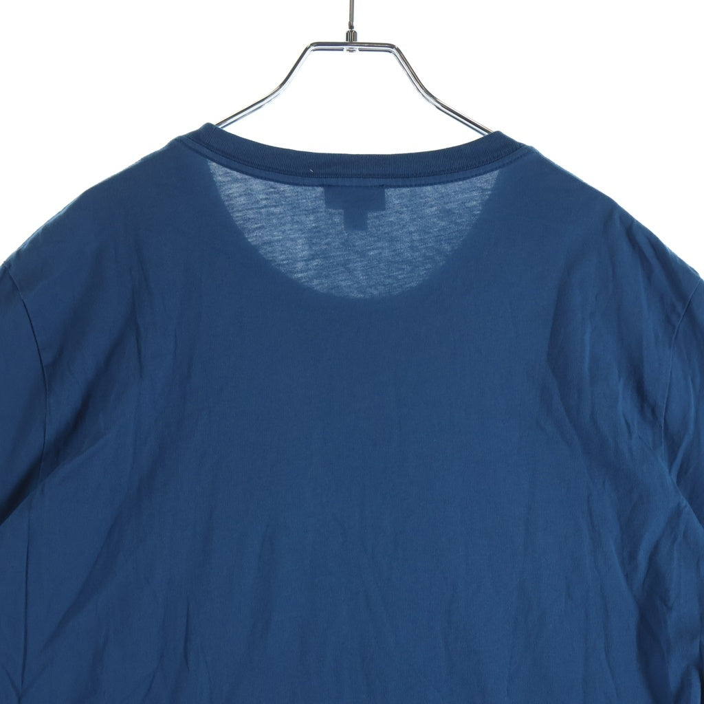 DIESEL(ディーゼル) ロゴ刺繍 クルーネック 半袖Tシャツ カットソー ブルー