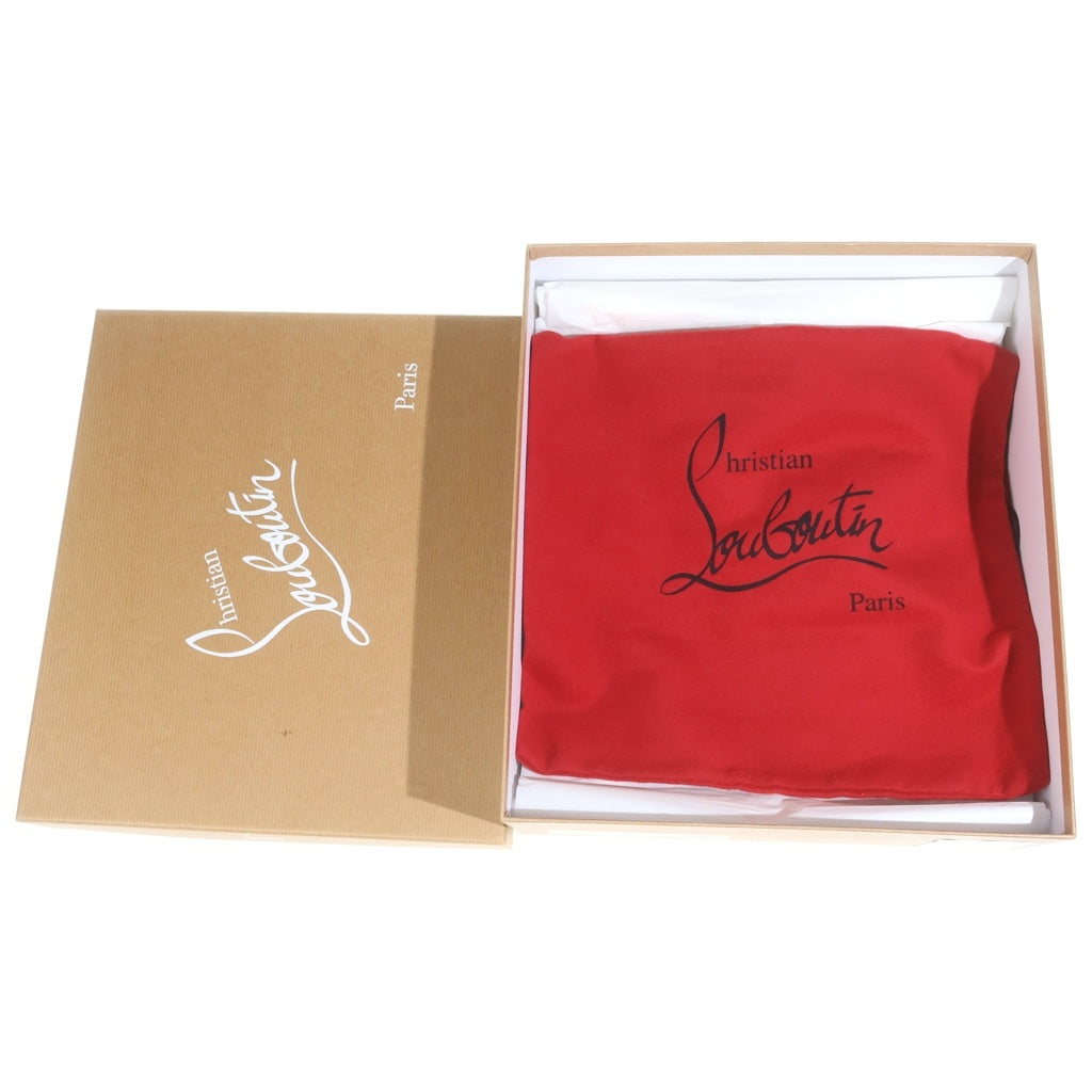 CHRISTIAN LOUBOUTIN(クリスチャンルブタン) スエードレザー ヒール サイドジップ ショートブーツ シューズ ブラウン レディース 1200238
