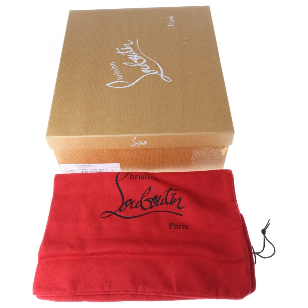 CHRISTIAN LOUBOUTIN(クリスチャンルブタン) SO ELEONOR 85 ポニーレザー ヒール サイドジップ ショートブーツ シューズ ブラウン レディース 3210866