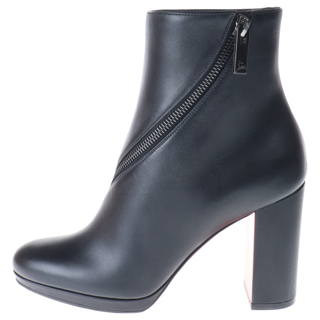 CHRISTIAN LOUBOUTIN(クリスチャンルブタン) ビルギッタ100 ヒールブーツ ブラック カーフレザー #37 1200538 レディース