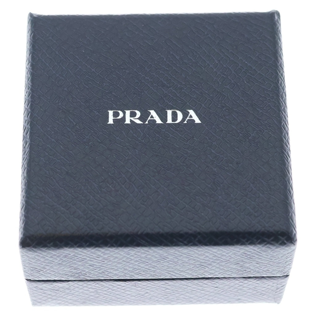 PRADA(プラダ) ハート ストラップ バッグチャーム レッド×シルバー レディース