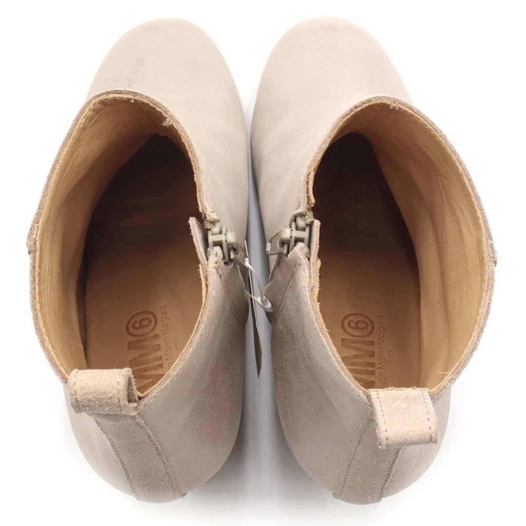 MM6 Maison Margiela(エムエムシックスメゾンマルジェラ) サイドジップスエード ブーツ 37 グレー S40WU0045 レディース