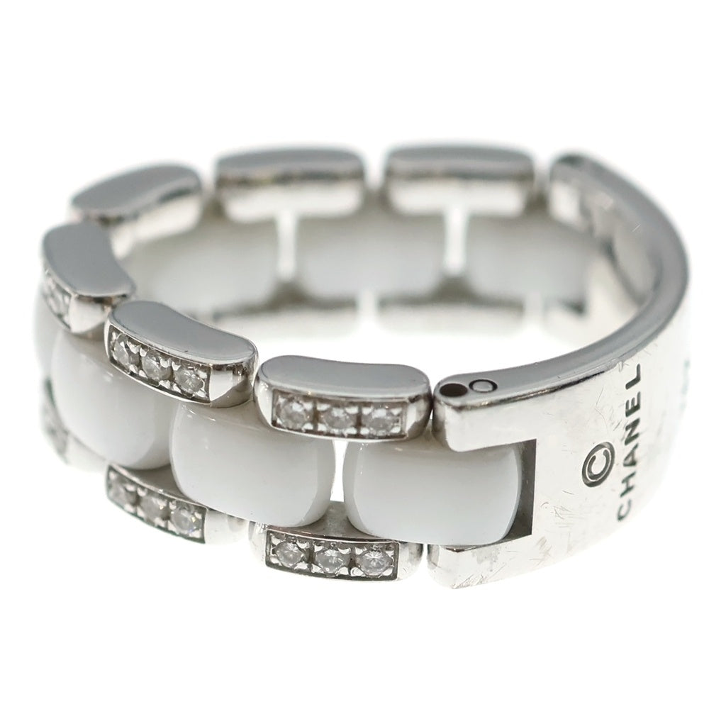 CHANEL(シャネル) ウルトラ パヴェダイヤ リング 指輪 ホワイト×シルバー 750WG/CE #T52 10.4g レディース