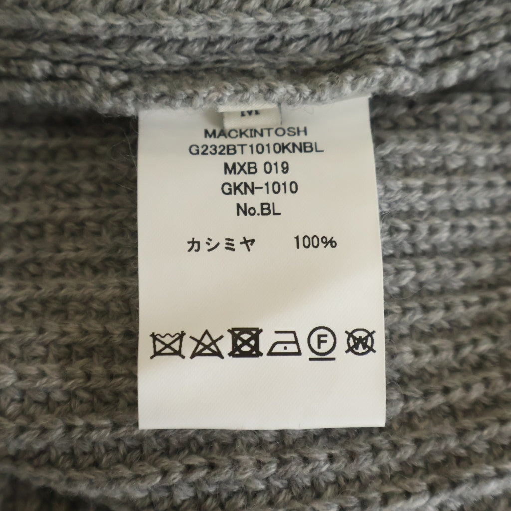 MACKINTOSH(マッキントッシュ) ×BATONER バトナー カシミヤニット 長袖カーディガン グレー レディース