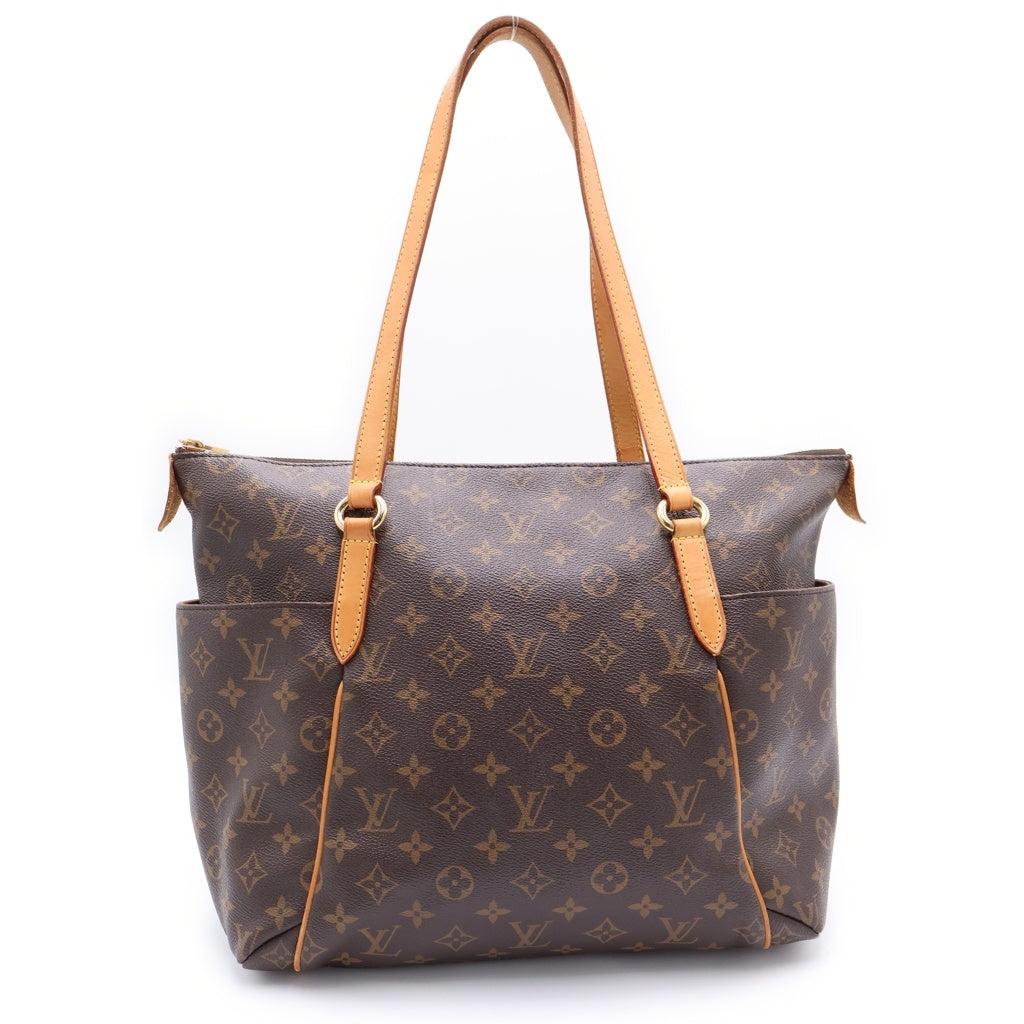 LOUIS VUITTON(ルイヴィトン) モノグラム トータリーMM トートバッグ ハンドバッグ ブラウン レザー×PVC M56689 ゴールド金具 レディース