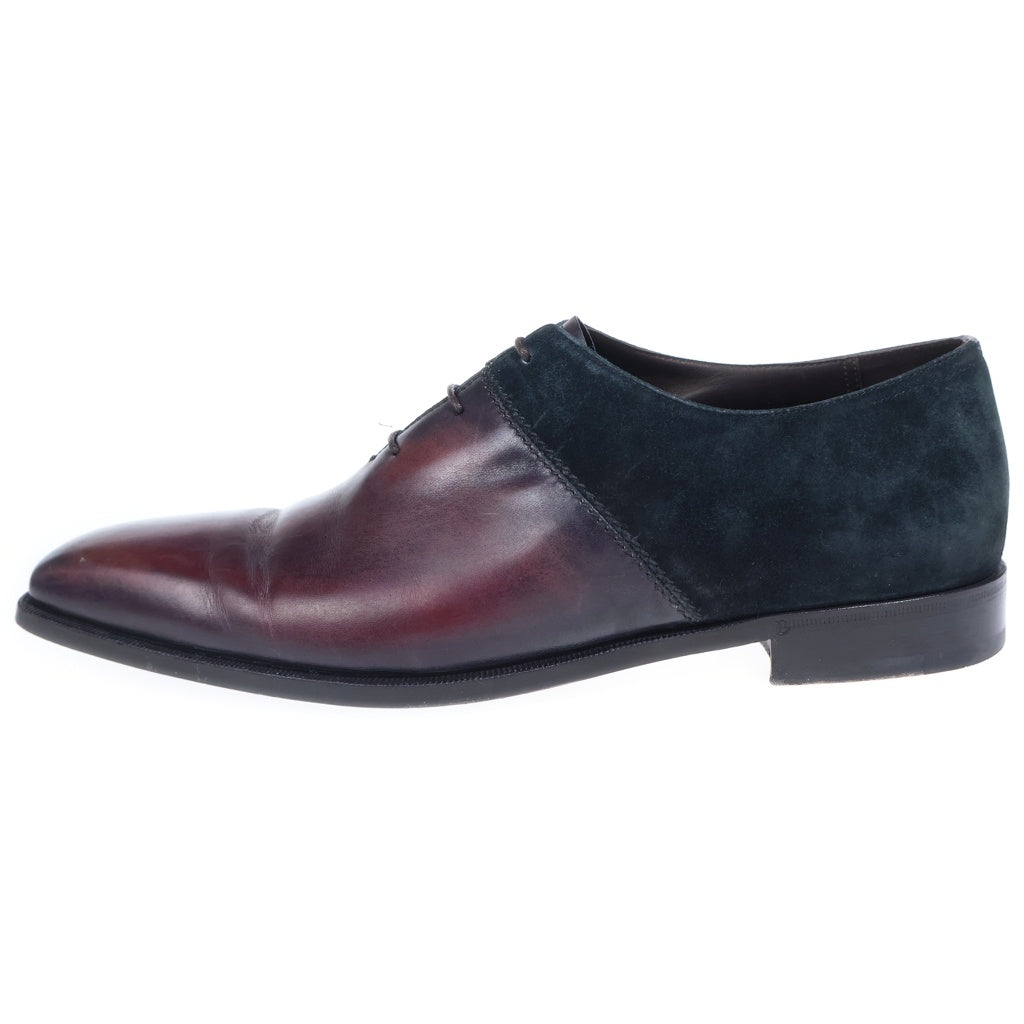 Berluti(ベルルッティ) アレッサンドロ デムジュール スエード切り替え レザー ドレスシューズ ボルドー/ブラック