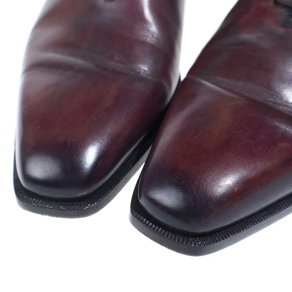 Berluti(ベルルッティ) アレッサンドロ デムジュール スエード切り替え レザー ドレスシューズ ボルドー/ブラック