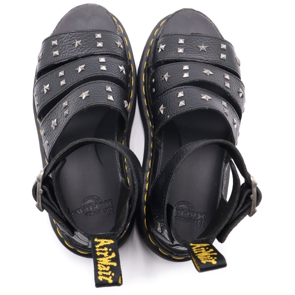 Dr.Martens(ドクターマーチン) スタッズサンダル ブラック レザー #38 レディース