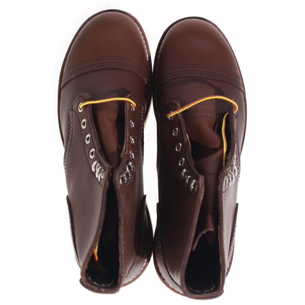 RED WING(レッド ウイング) アイアンレンジャー トラクショントレッド レザー レースアップ ショート ブーツ ブラウン 8088