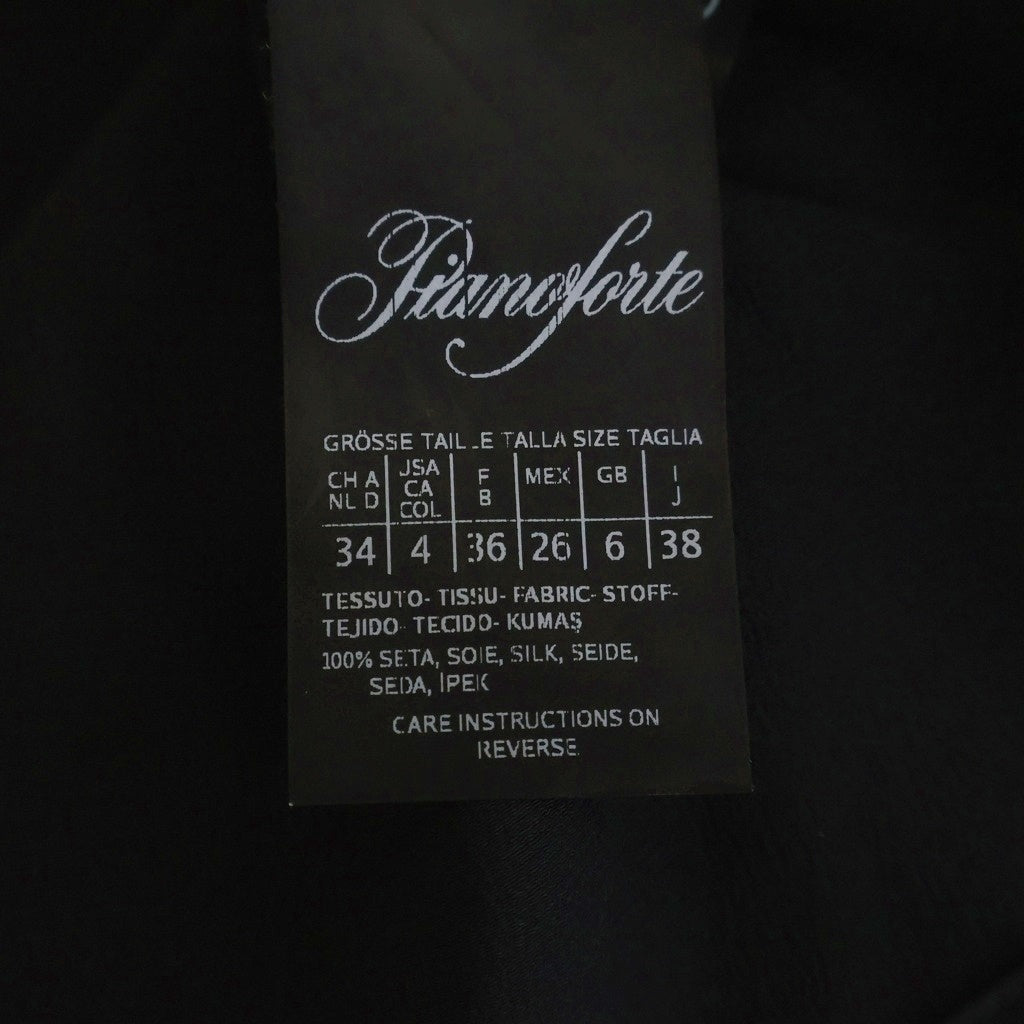 Max Mara(マックスマーラ) シルク ドレープ ノースリーブブラウス ブラック レディース 816603760 07