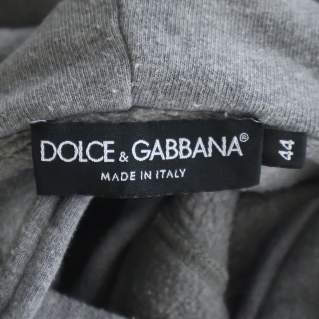 DOLCE & GABBANA(ドルチェアンドガッバーナ) グラフィティロゴプリント プルオーバー スウェットパーカー フーディー グレー JZ-G9VU7T/FU77G-I