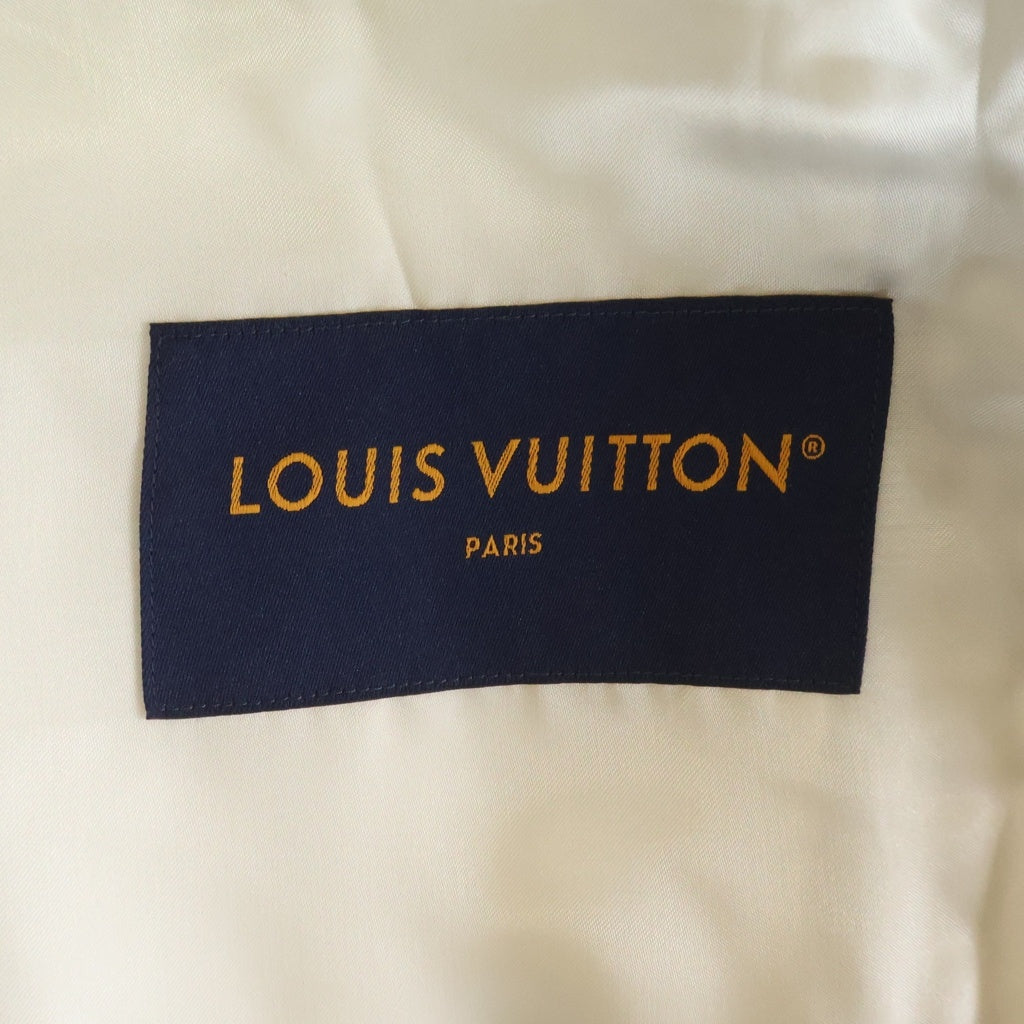 LOUIS VUITTON(ルイヴィトン) LVSE エンボス モノグラム ミックスレザーブルゾン ジャケット ホワイト #46 RM231Q ZDA HML40E