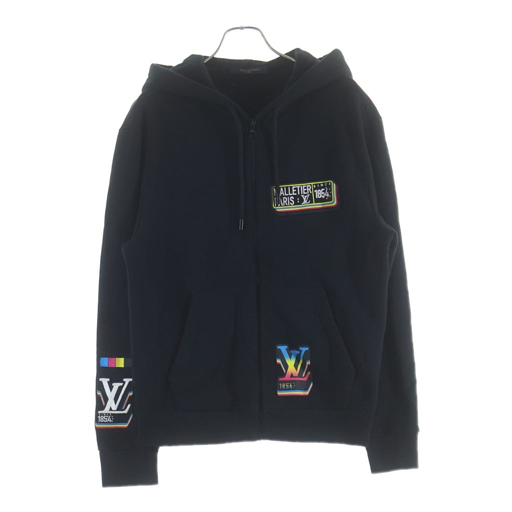 LOUIS VUITTON(ルイヴィトン) ジャズ マルチロゴ ジップアップフーディー パーカー ブラック #S RM231M SR1 HOY32W