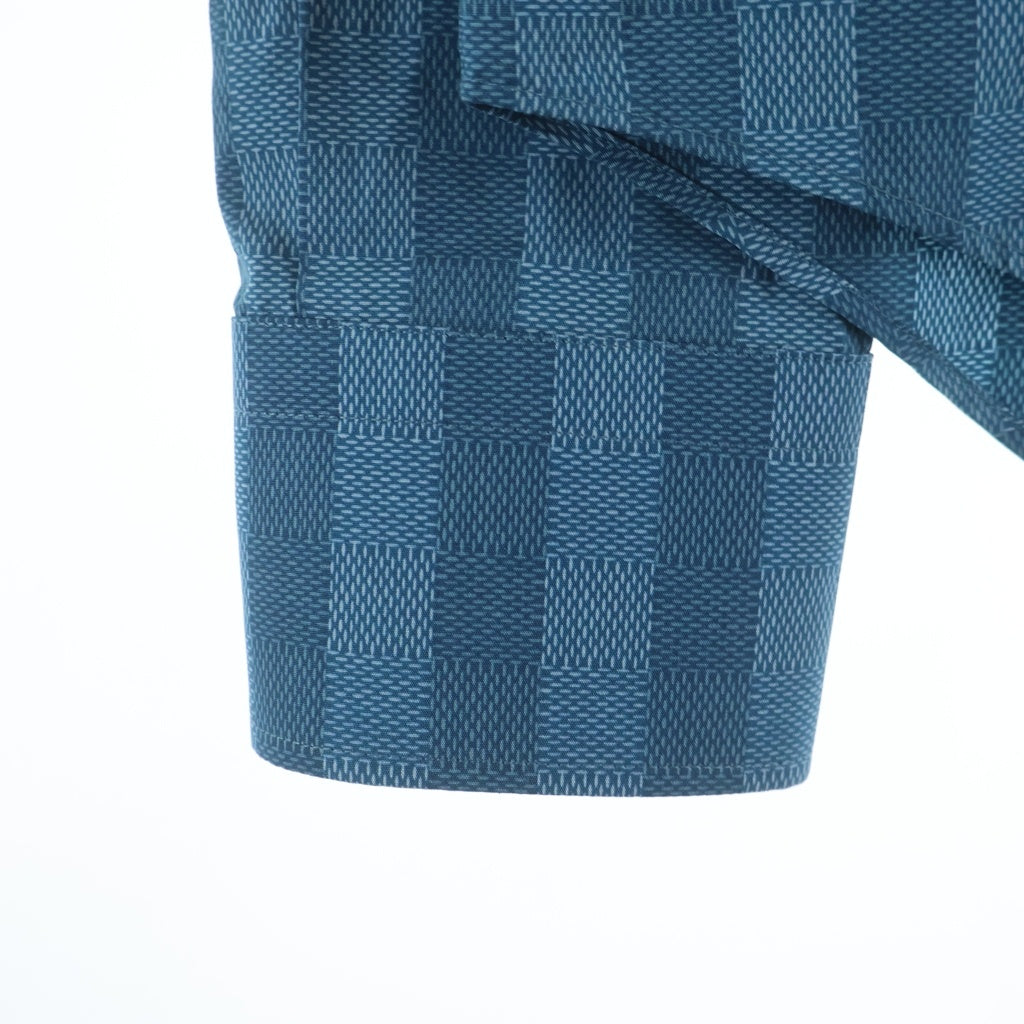 LOUIS VUITTON(ルイヴィトン) ダミエ ストライプ グラデーション ロングスリーブシャツ ターコイズブルー #S RM222V MW6 HNS02W