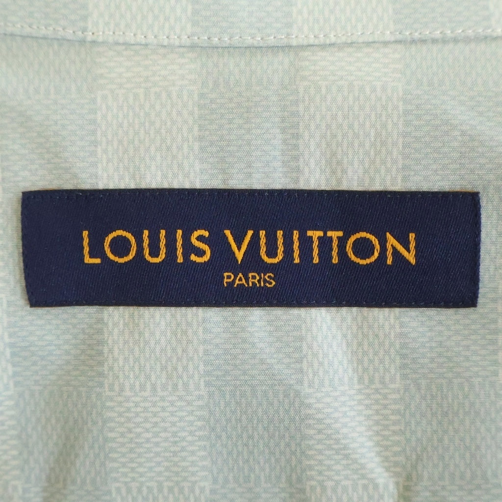 LOUIS VUITTON(ルイヴィトン) ダミエ ストライプ グラデーション ロングスリーブシャツ ターコイズブルー #S RM222V MW6 HNS02W