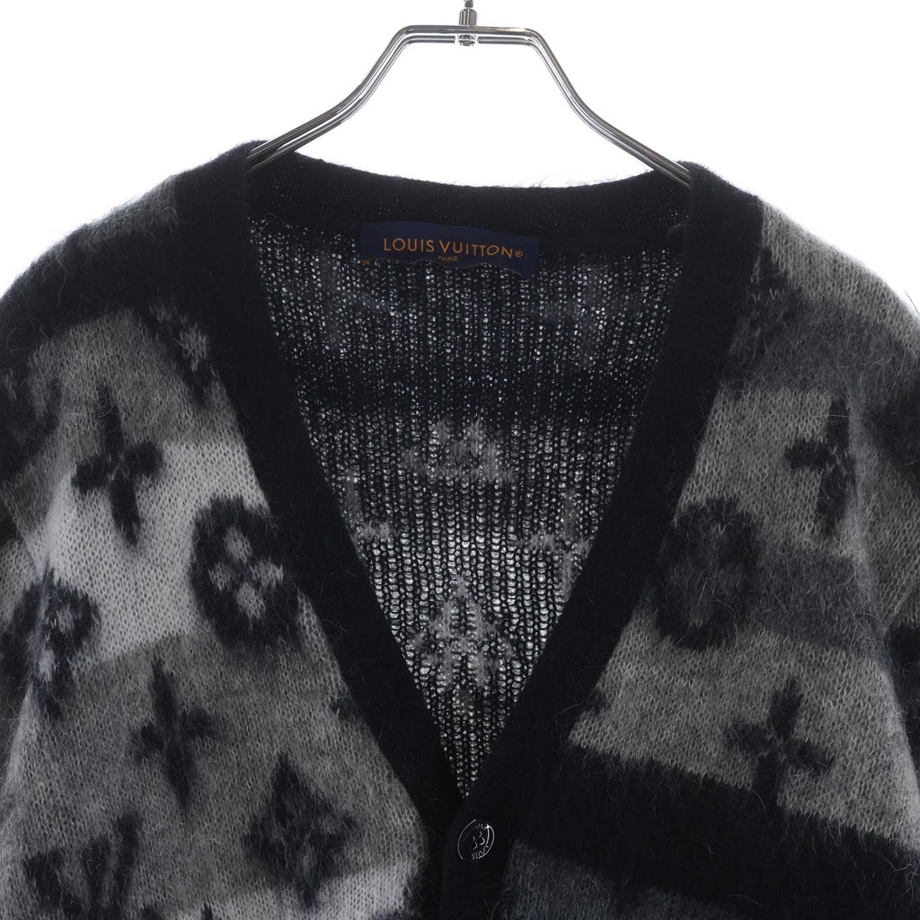 LOUIS VUITTON(ルイヴィトン) RM241MQ NE5 HQN46W モノグラム モヘア カーディガン ブラック #S