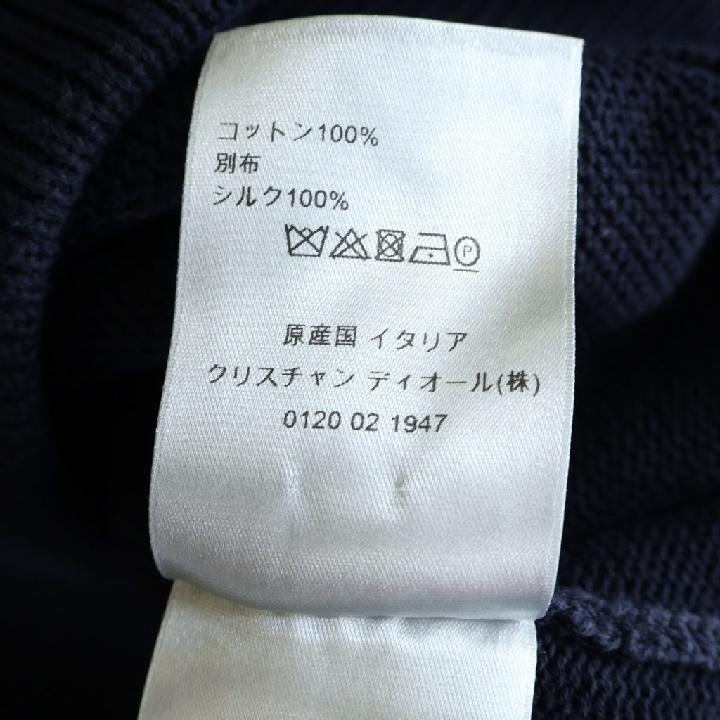Christian Dior(クリスチャンディオール) オブリークインサート ニットセーター ブラック #M 113M638A1187