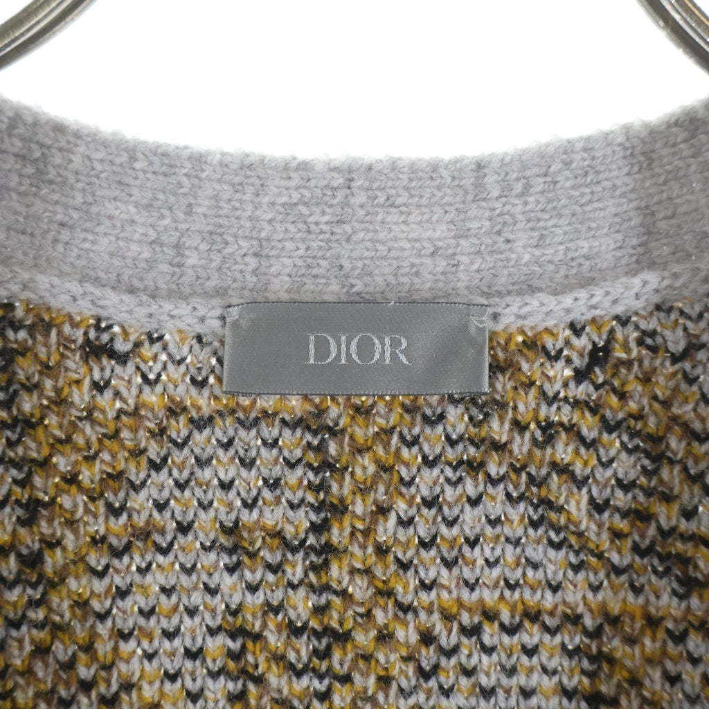 Christian Dior(クリスチャンディオール) オブリーク 総柄 カーディガン グレー #M 213M233AT393
