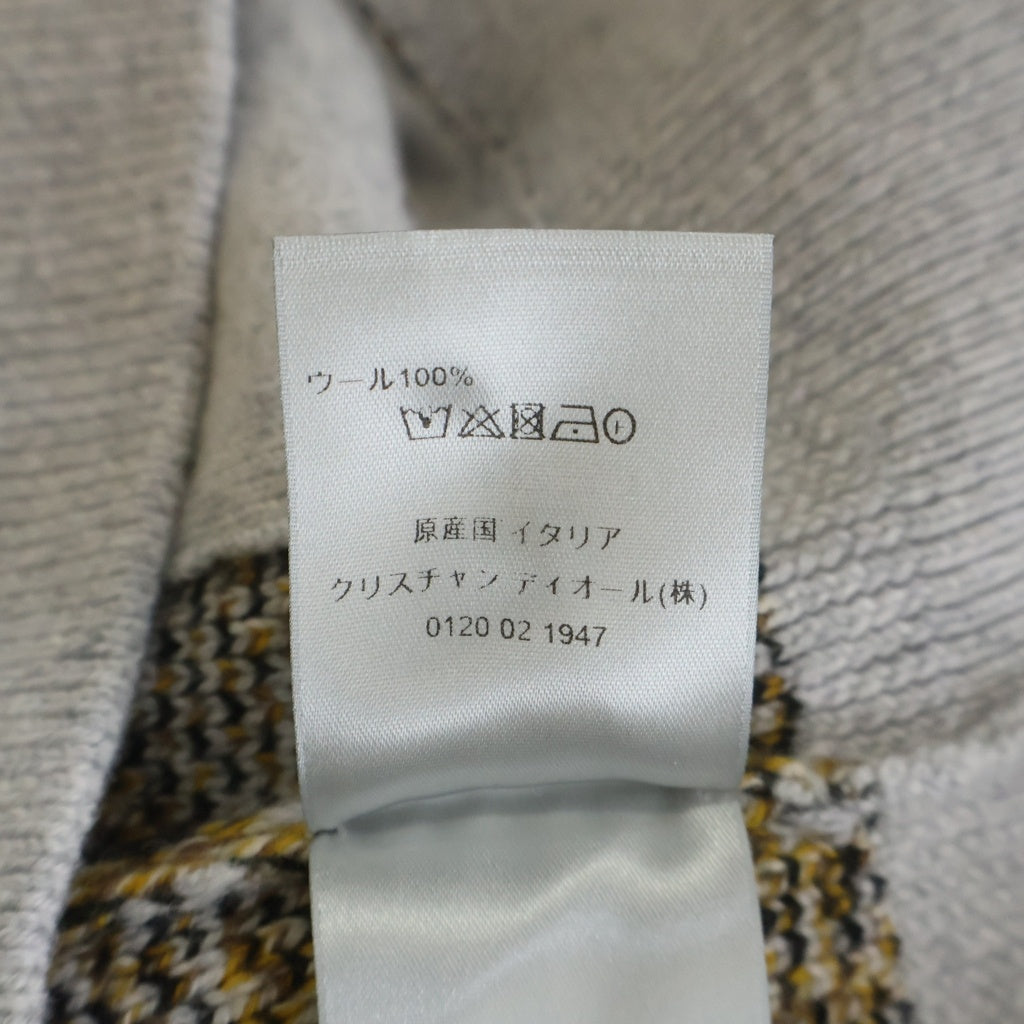 Christian Dior(クリスチャンディオール) オブリーク 総柄 カーディガン グレー #M 213M233AT393