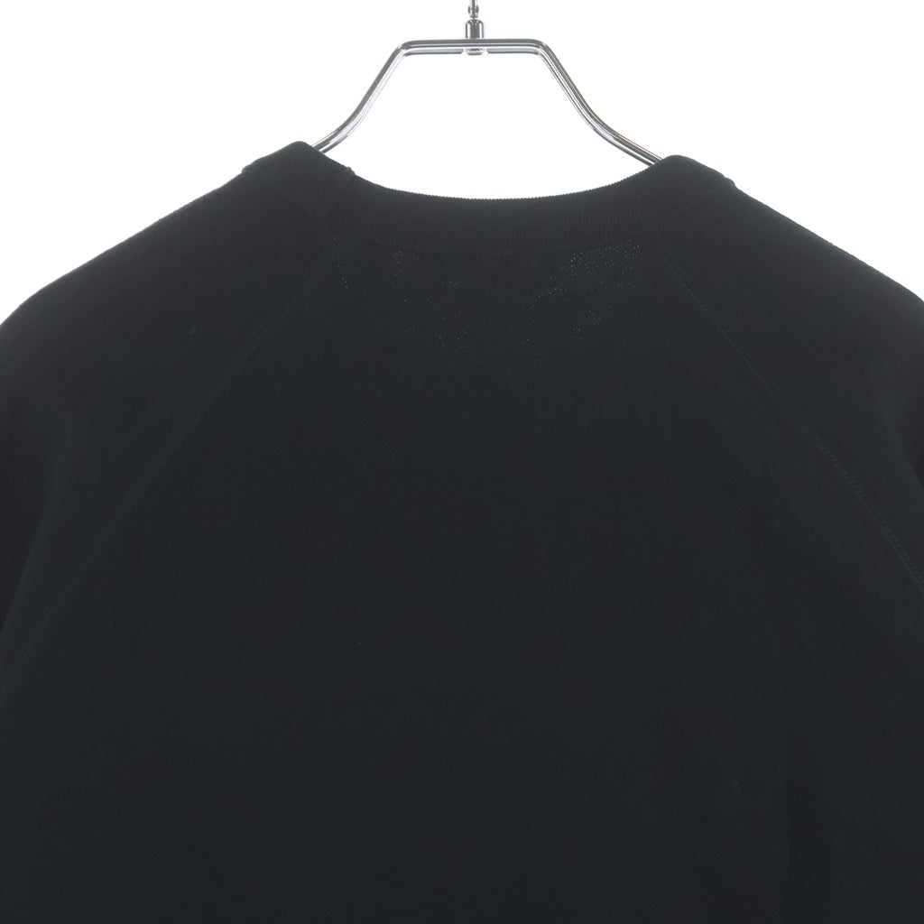 MONCLER(モンクレール) 19AW ワッペンロゴ クルーネック プルオーバースウェット トレーナー ブラック E10918045200 80985