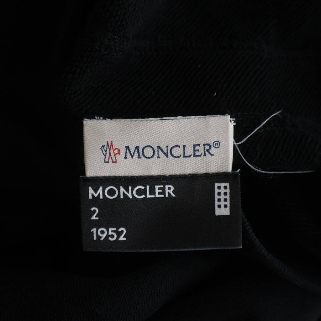 MONCLER(モンクレール) 19AW ワッペンロゴ クルーネック プルオーバースウェット トレーナー ブラック E10918045200 80985