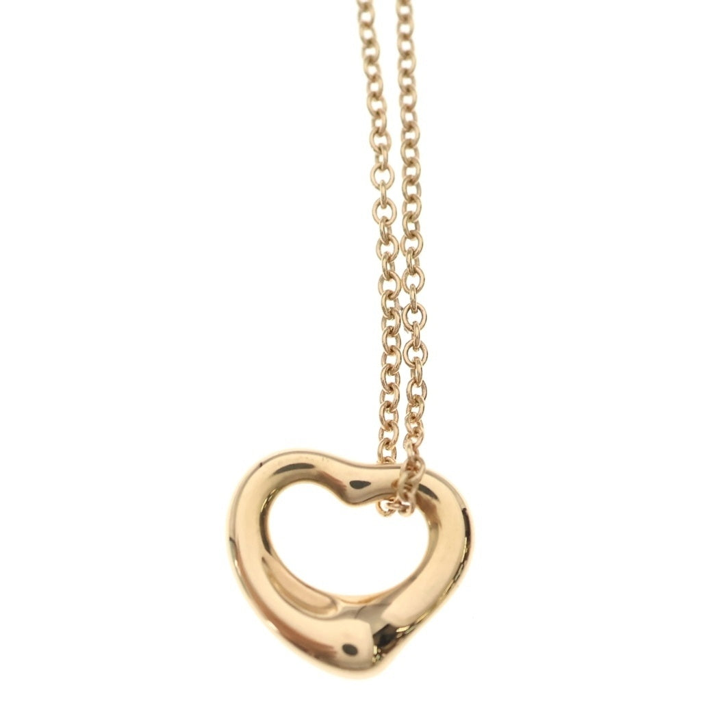TIFFANY & Co.(ティファニー) ティファニー エルサペレッティ オープンハートネックレス ペンダント チェーン ピンクゴールド 750 レディース