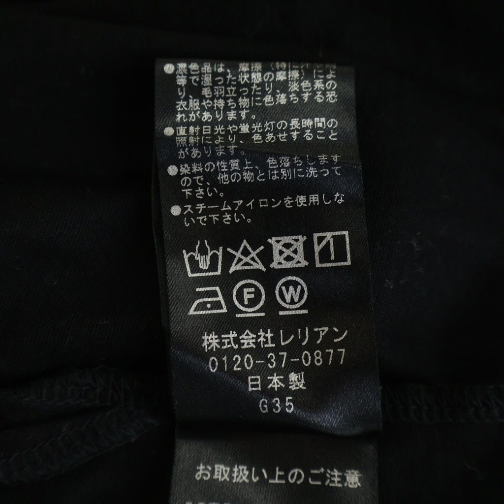LANVIN(ランバン) アーム シアー切り替え サイドスリット クルーネック 長袖Tシャツカットソーブラック 3336719 レディース